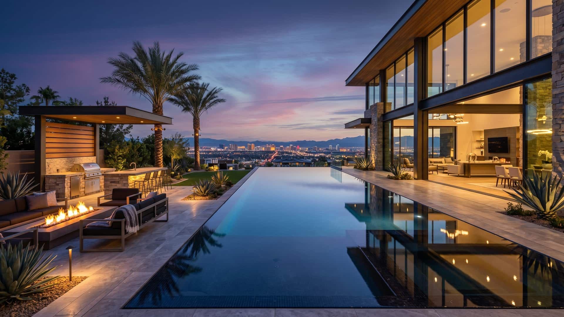 Las Vegas valley skyline with Spring Mountains in the background — cost of living guide